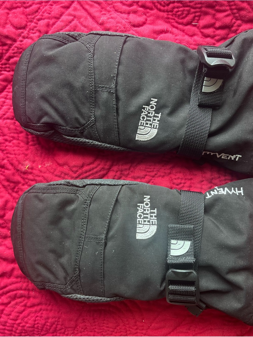 The North Face Black Insulated Winter Mittens